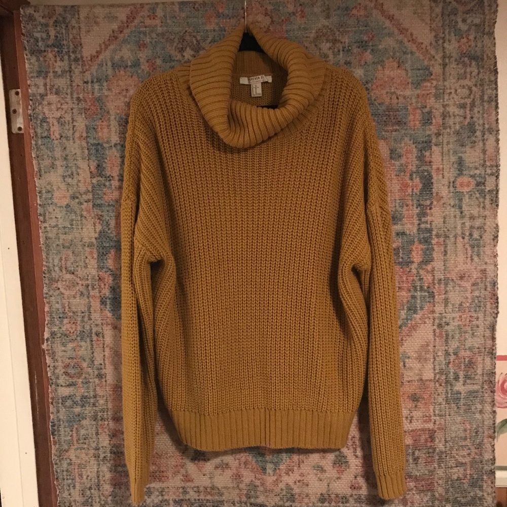 Forever21 Mustard Yellow Sweater